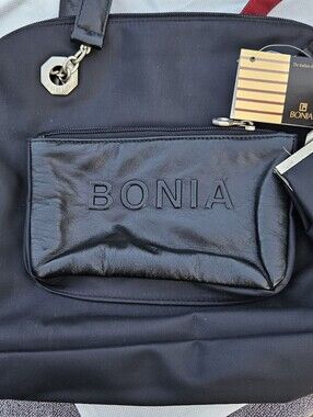 Bonia Black Crossbody Bag with Coin Purse